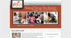 Desktop Screenshot of nationaltherapydogregistry.com